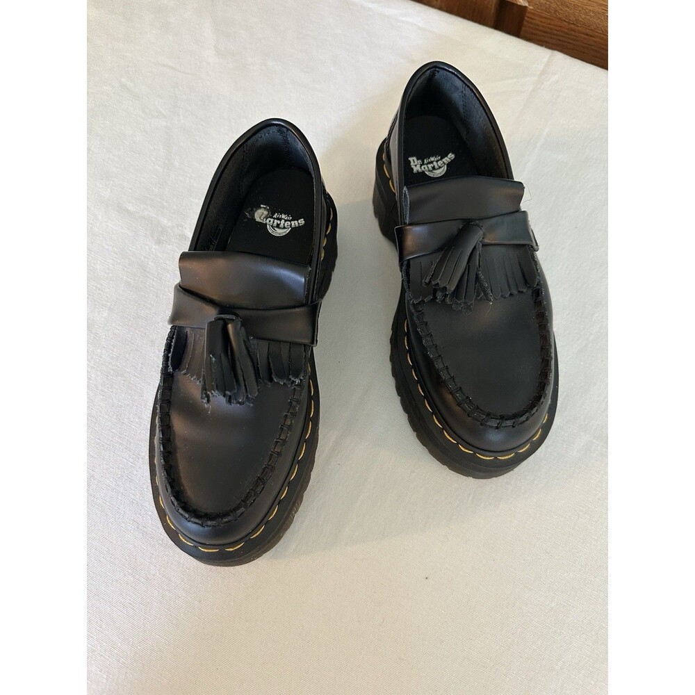 Dr Martens Stacked Vegan Loafers US 6/7 EU 38 Black